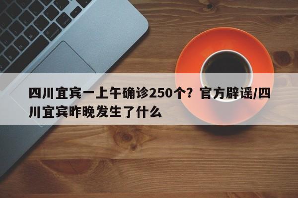 四川宜宾一上午确诊250个?官方辟谣/四川宜宾昨晚发生了什么